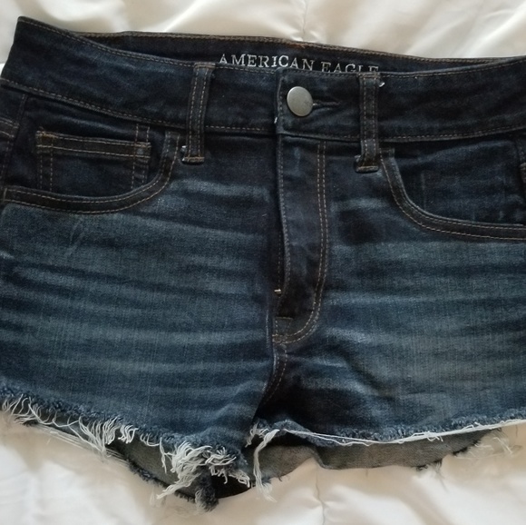 Dark Denim Shorts - Picture 1 of 4